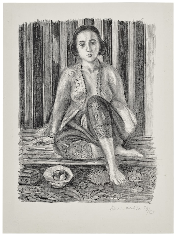 Odalisque à la coupe de fruits by Henri Matisse