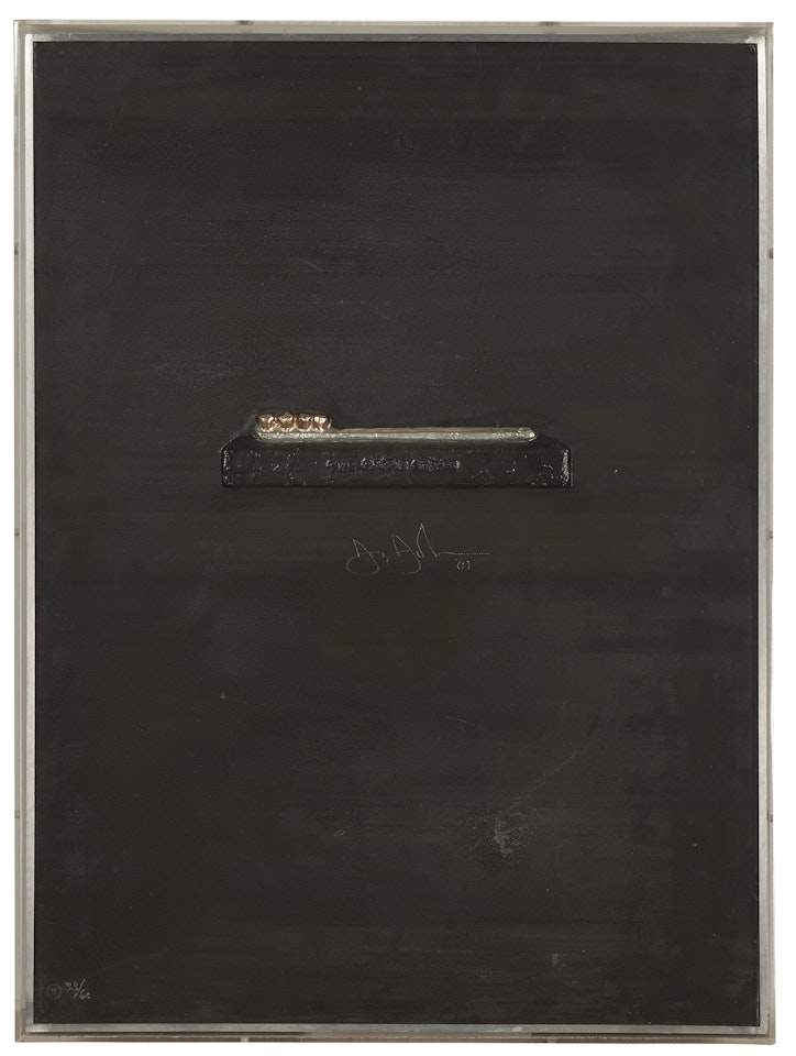 The Critic Smiles, from Lead Reliefs by Jasper Johns