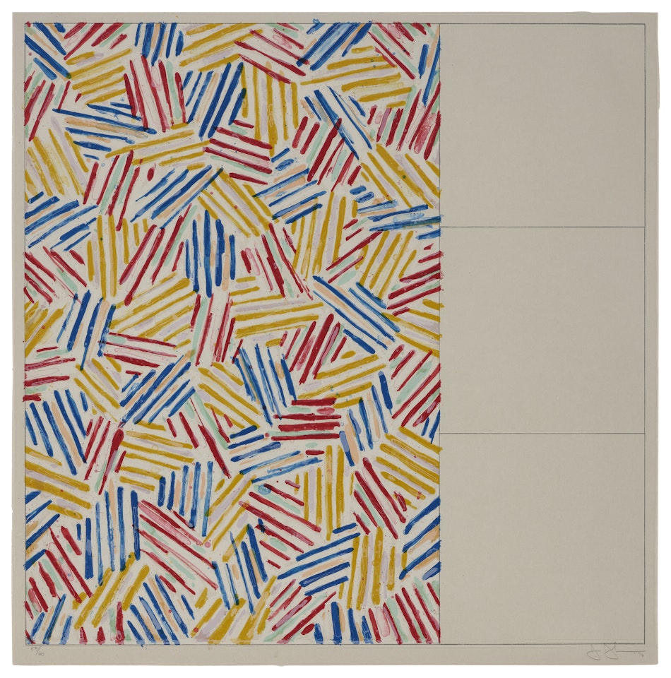 #1, from 6 Lithographs (after "UNTITLED ") by Jasper Johns