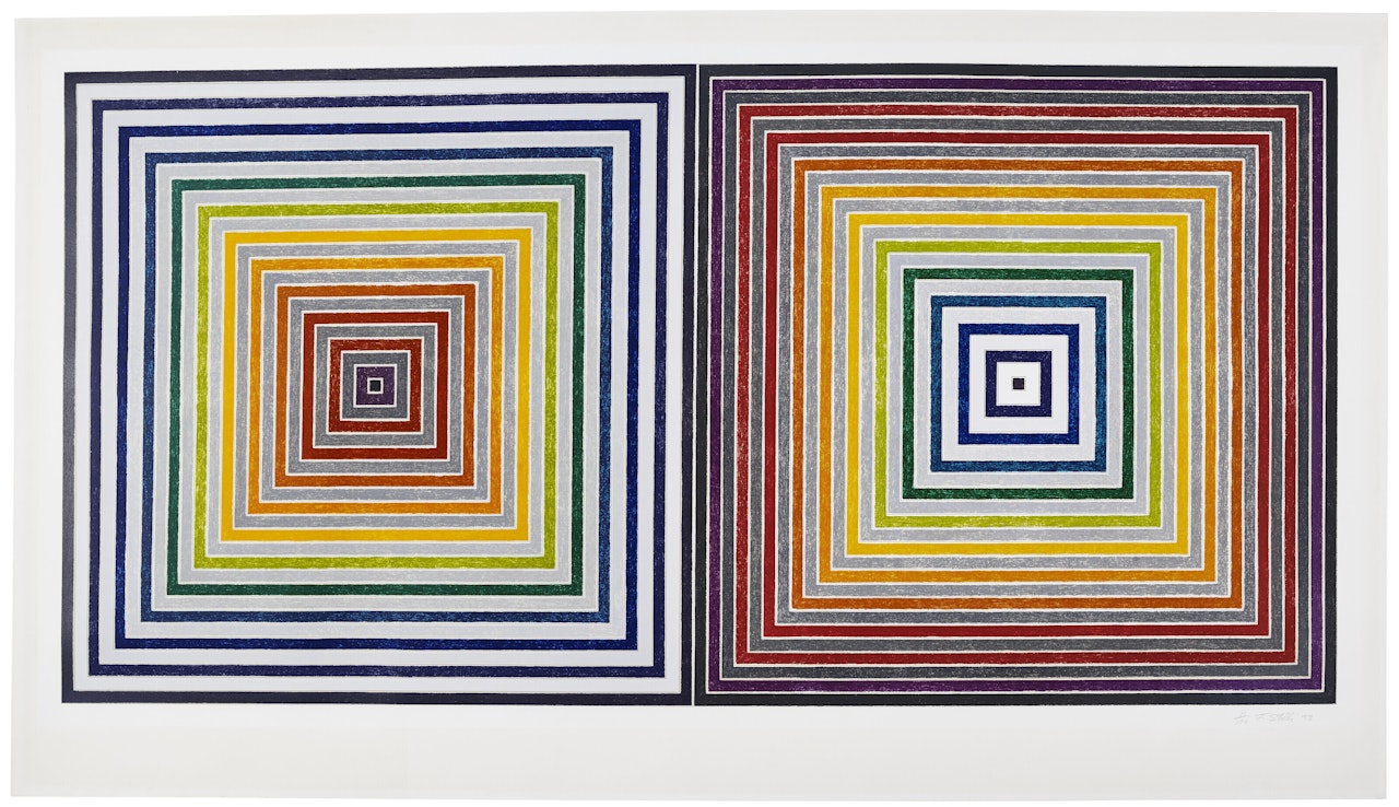 Double Gray Scramble by Frank Stella