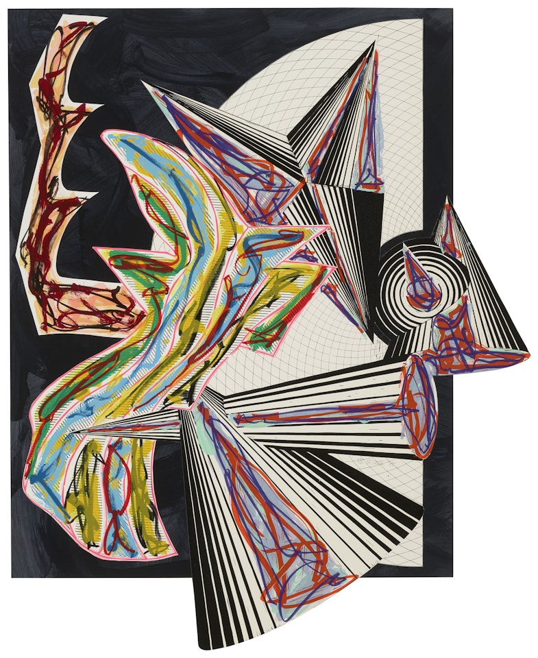 Then Came Death and Took the Butcher, from Illustrations After El Lissitzky's Had Gadya by Frank Stella