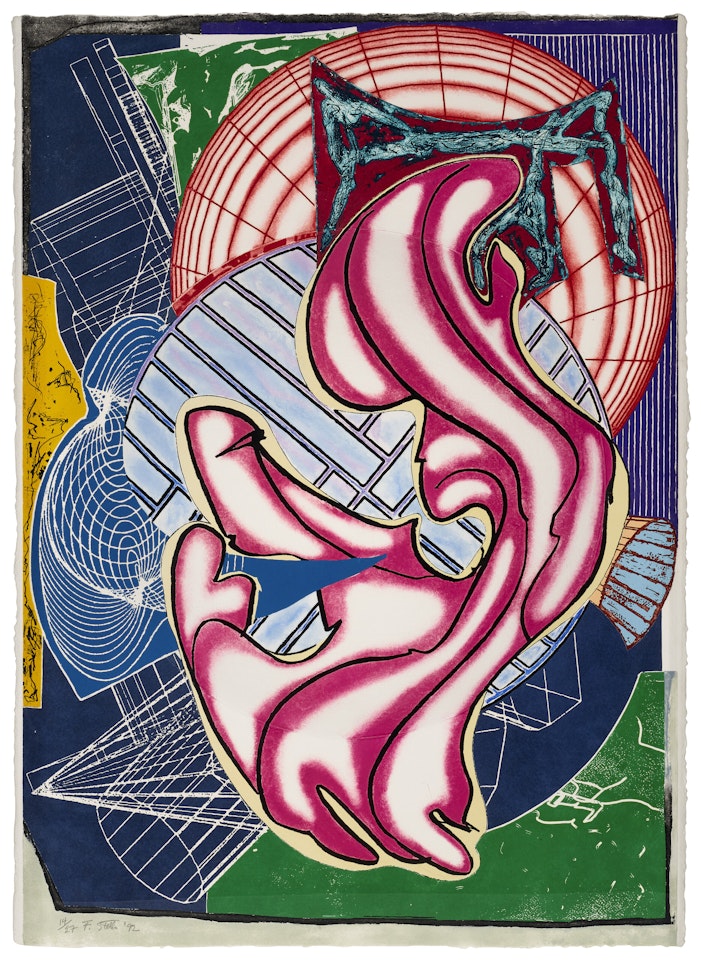 Stubb and Flask Kill a Right Whale (Dome), from Moby Dick Domes by Frank Stella