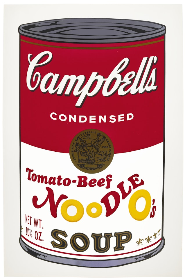 Tomato-Beef Noodle O's, from Campbell's Soup II by Andy Warhol