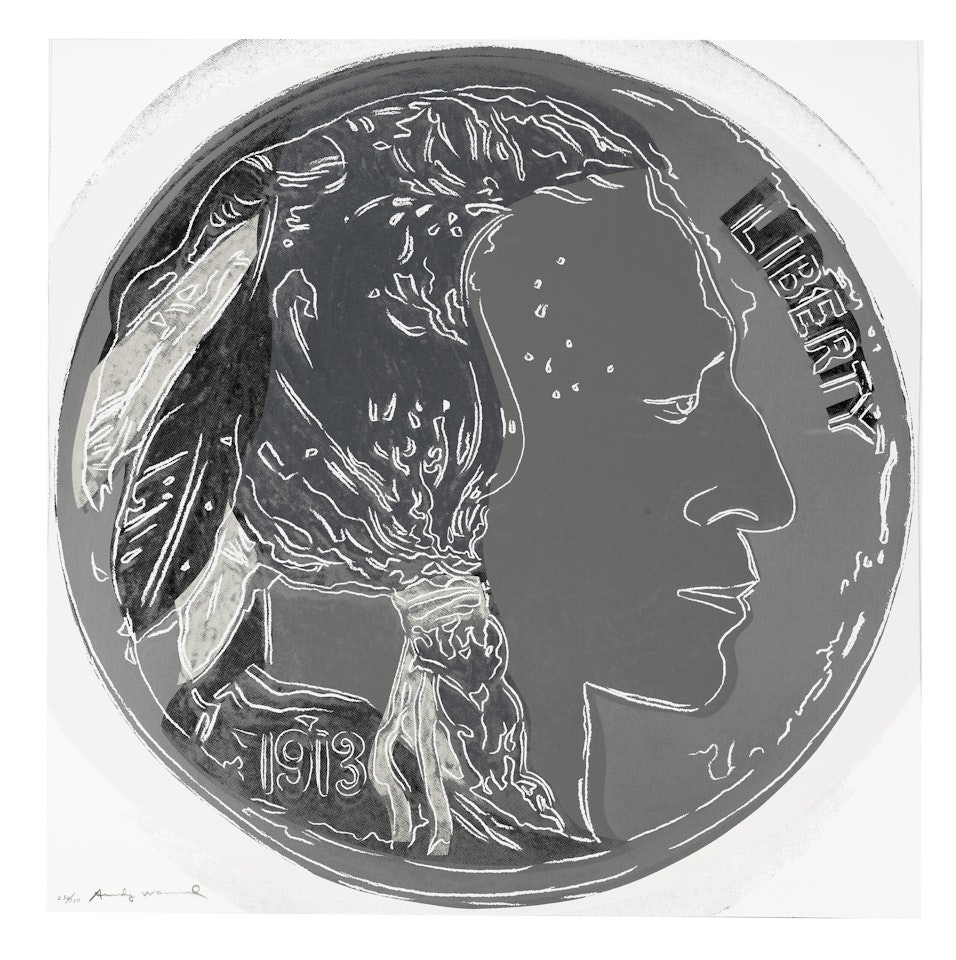 Indian Head Nickel, from Cowboys and Indians by Andy Warhol