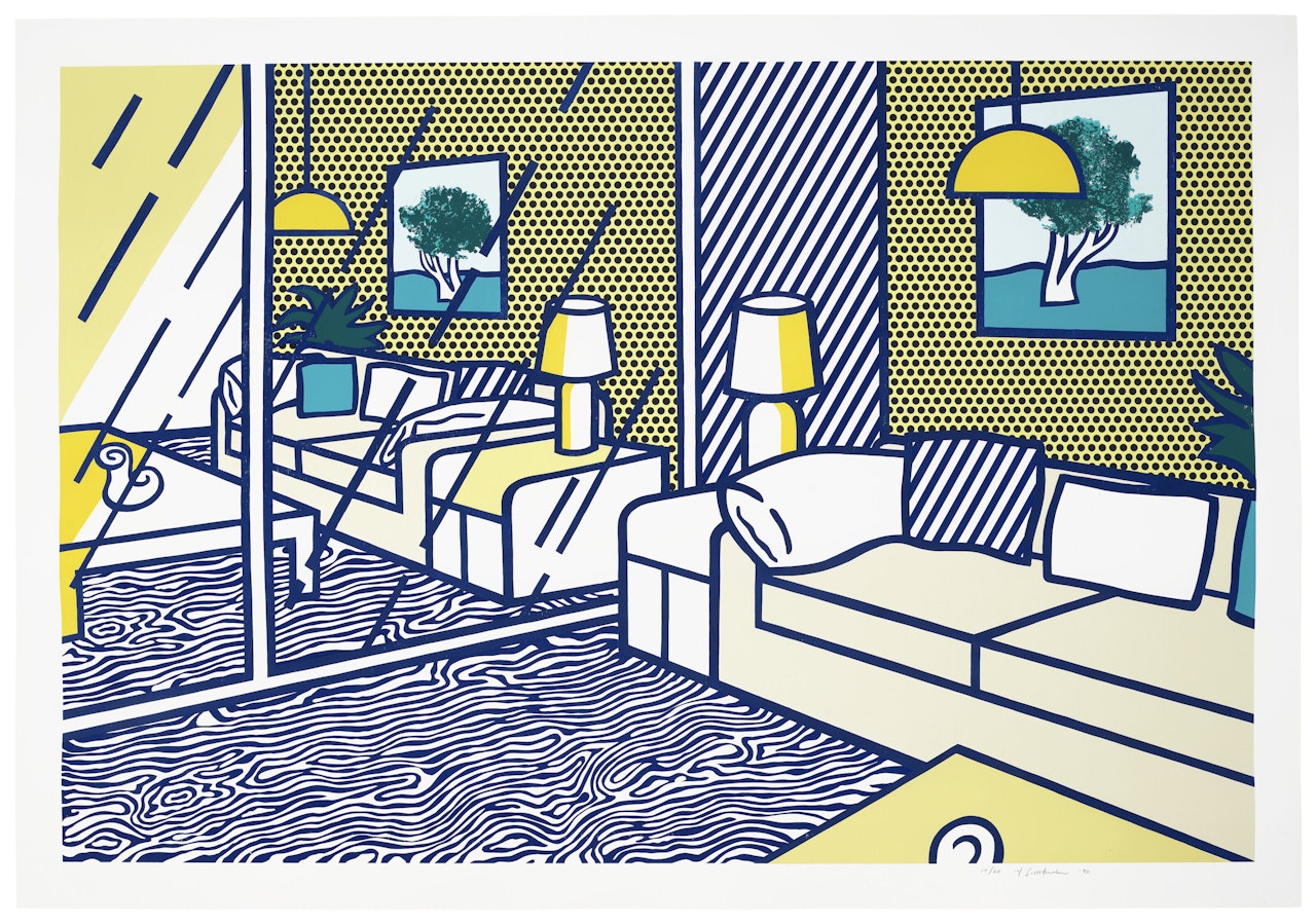 Blue Floor, from Interior Series by Roy Lichtenstein