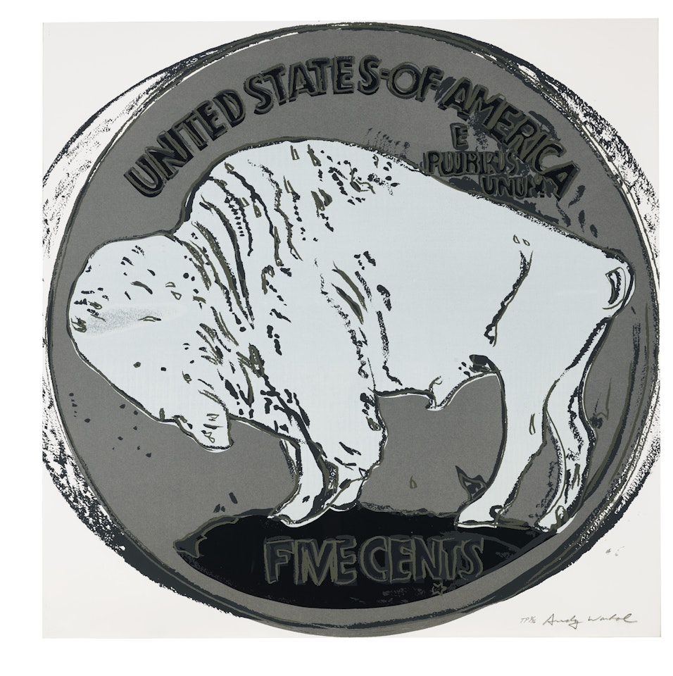 Buffalo Nickel, from Cowboys and Indians by Andy Warhol