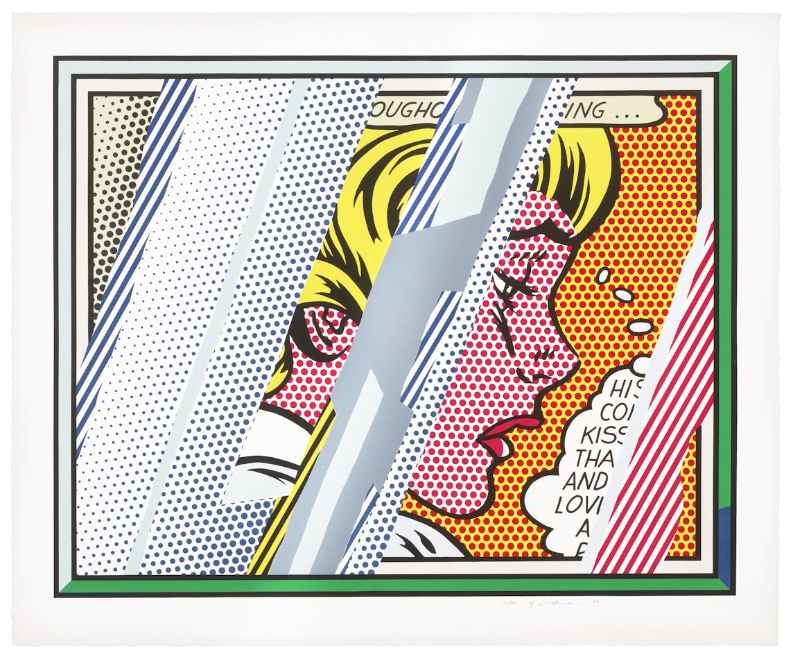 Reflections on Girl, from Reflections Series by Roy Lichtenstein