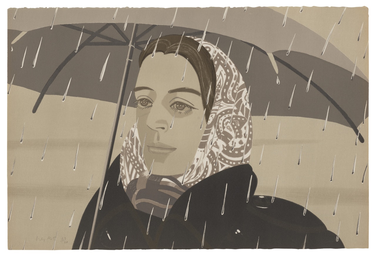Gray Umbrella by Alex Katz