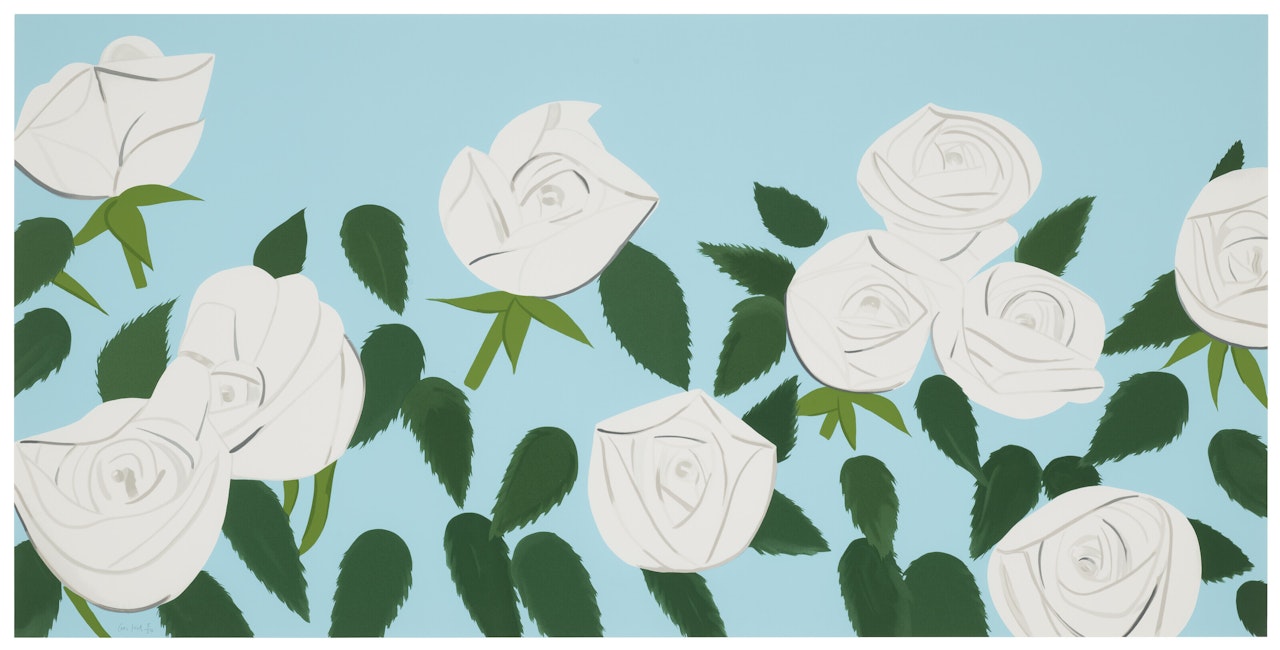 White Roses by Alex Katz