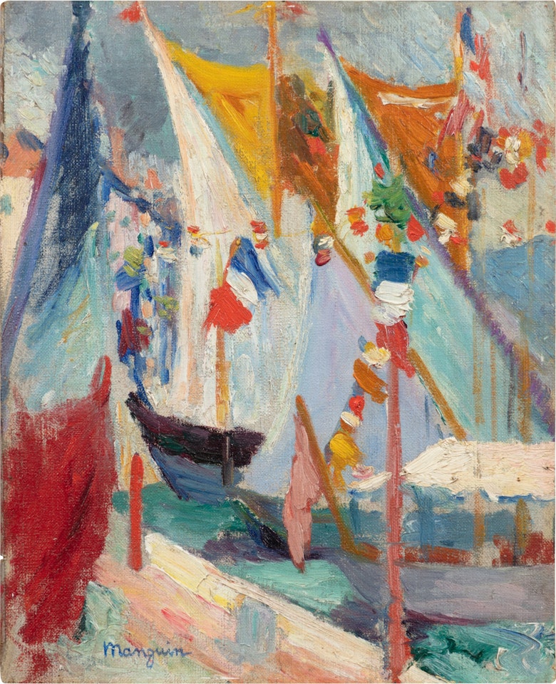 Saint-Tropez, le 14 juillet by Henri Manguin