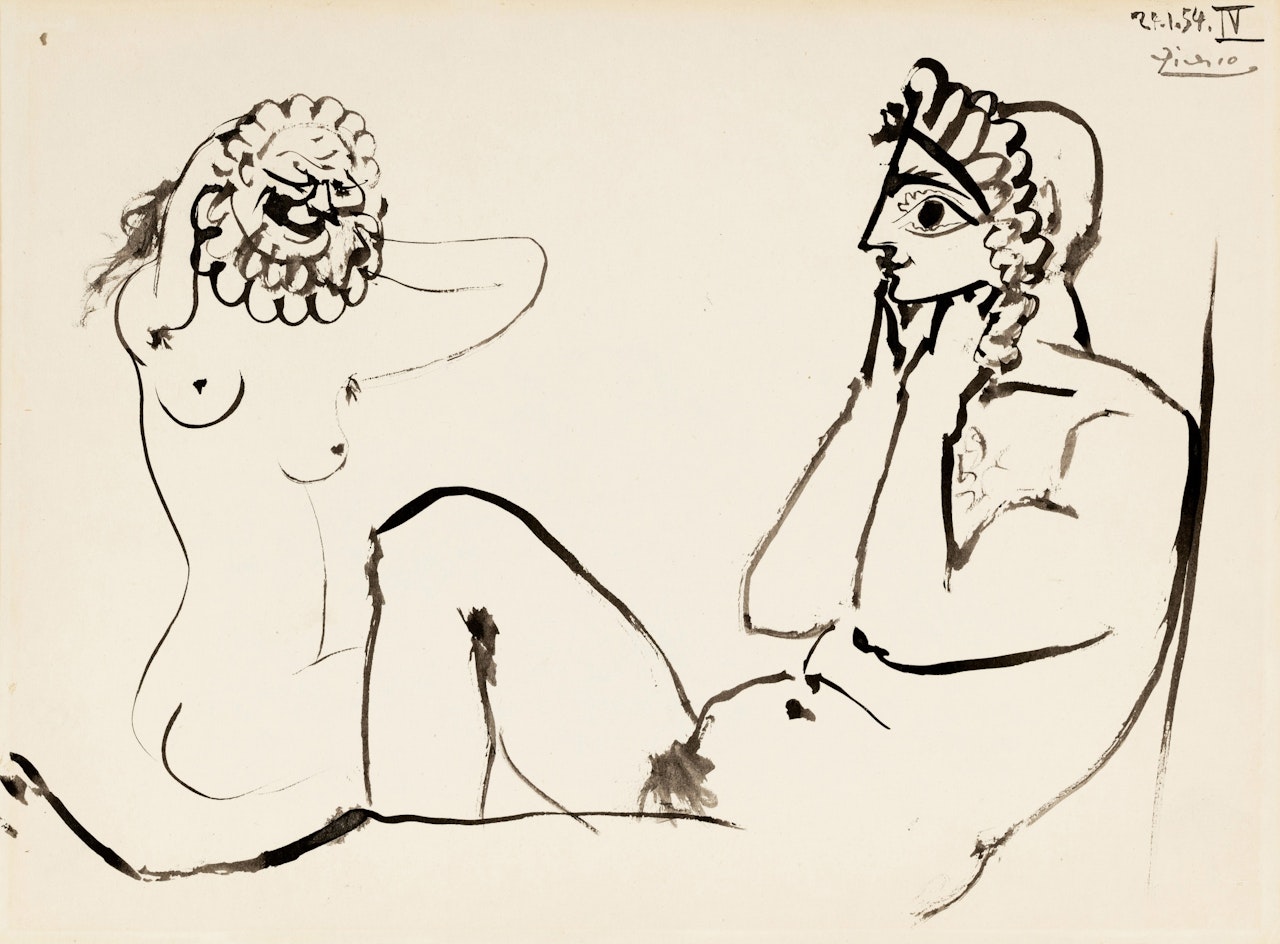 Deux personnages by Pablo Picasso