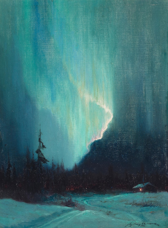 Northern Lights, Juneau, Alaska by Sydney Mortimer Laurence
