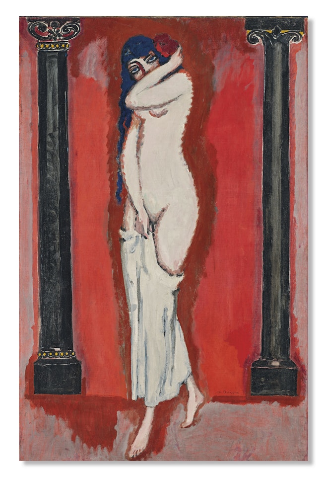 La Femme aux colonnes ou Nu aux colonnes ou Nu à la rose by Kees van Dongen