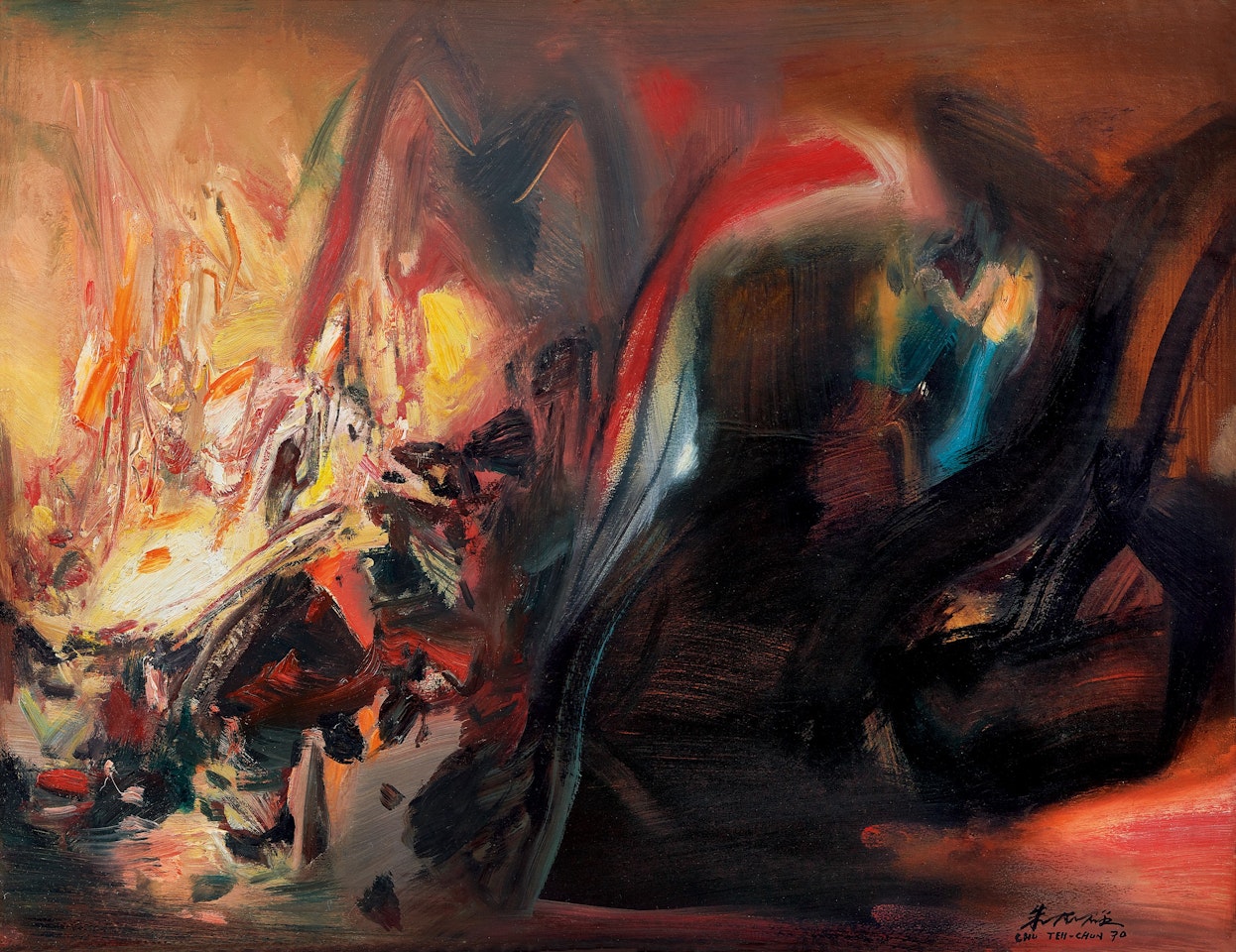 Sans Titre by Chu Teh-Chun