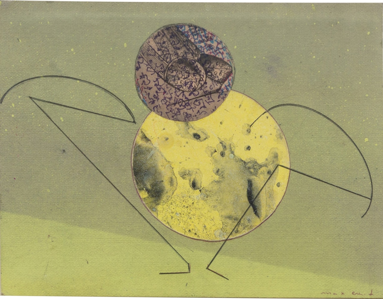 Stroller in the moonlight by Max Ernst