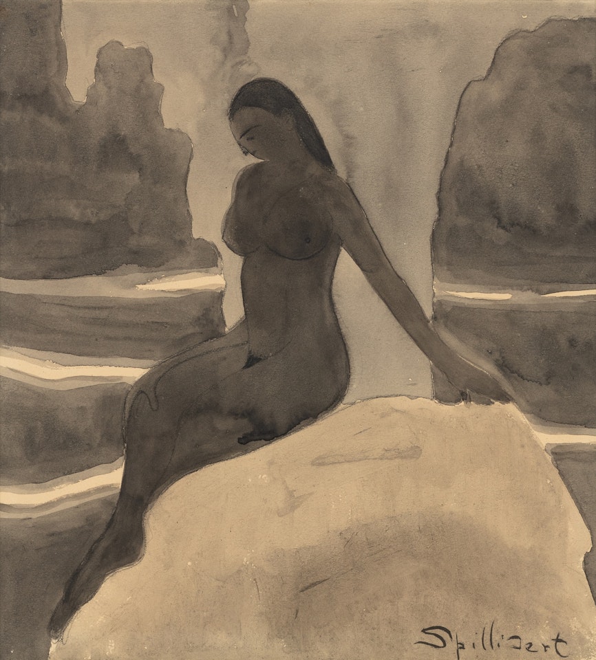 Baigneuse sur un rocher by Léon Spilliaert