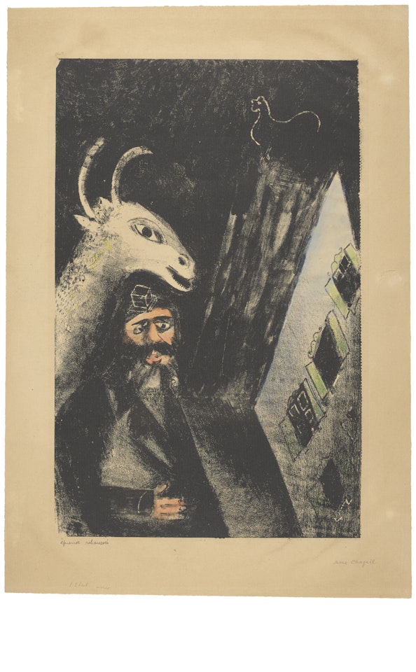 La chèvre dans la nuit by Marc Chagall