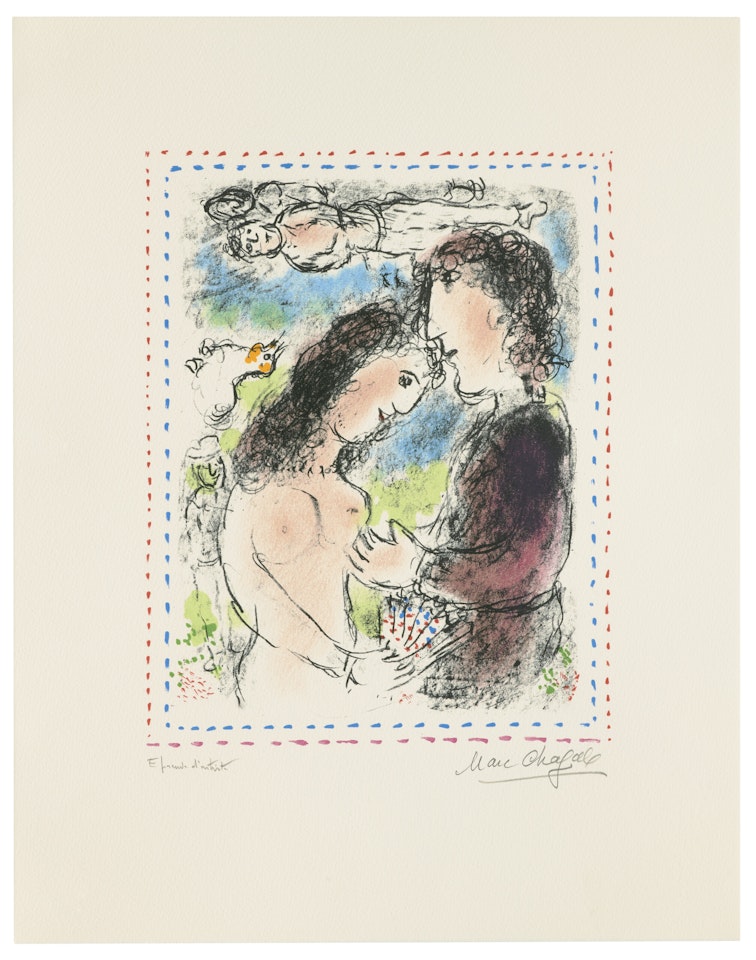 À l'aube de l'amour by Marc Chagall
