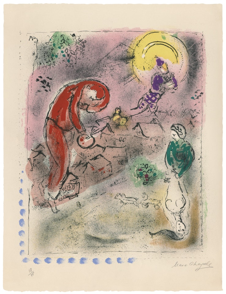 Les toits by Marc Chagall