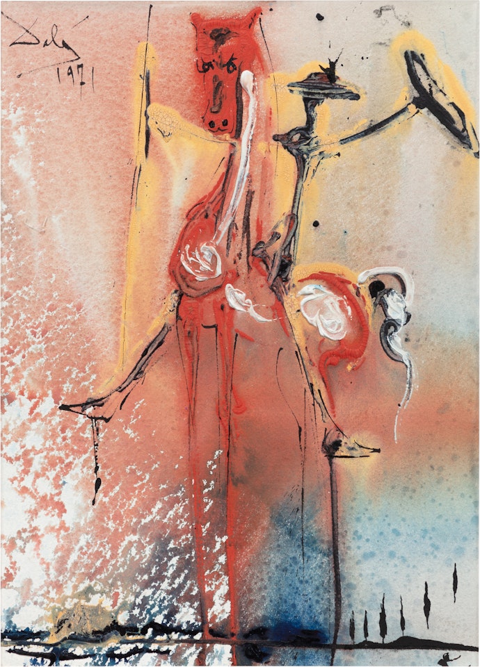 Le chevalier moyenâgeux by Salvador Dali