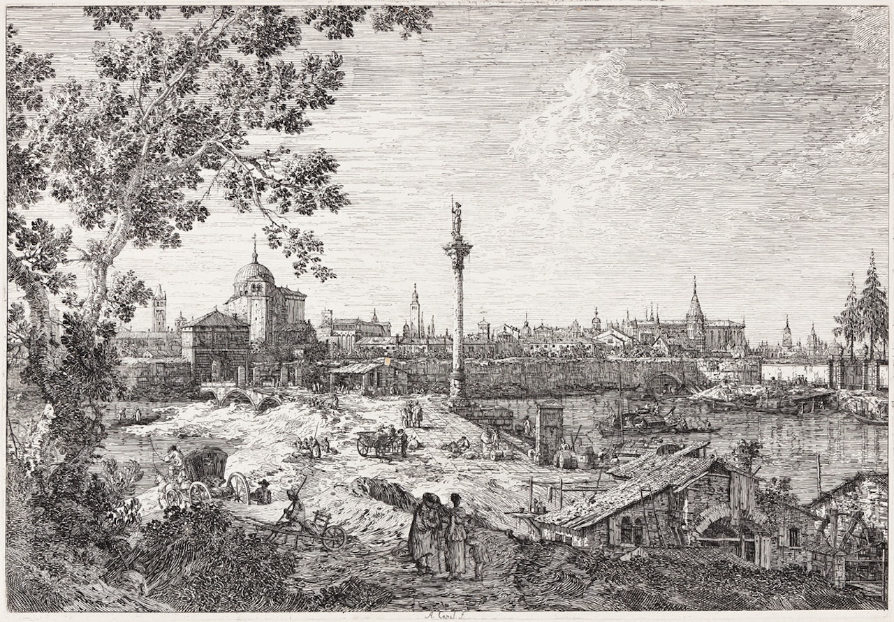 An Imaginary View of Padua by Canaletto