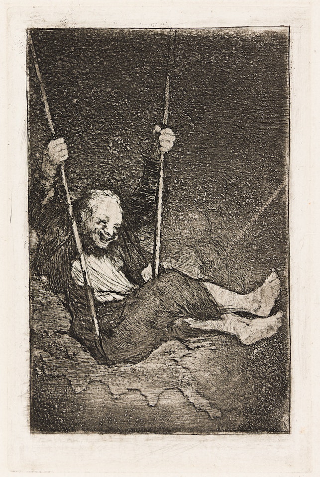 Viejo Columpiándose by Francisco José de Goya