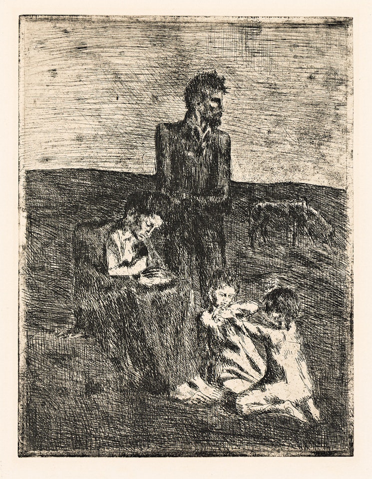 Les Pauvres by Pablo Picasso