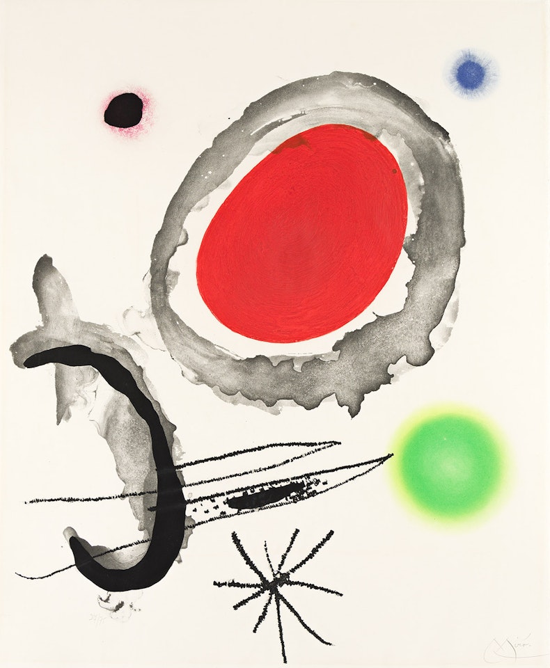 Oiseau Entre deux Astres by Joan Miró