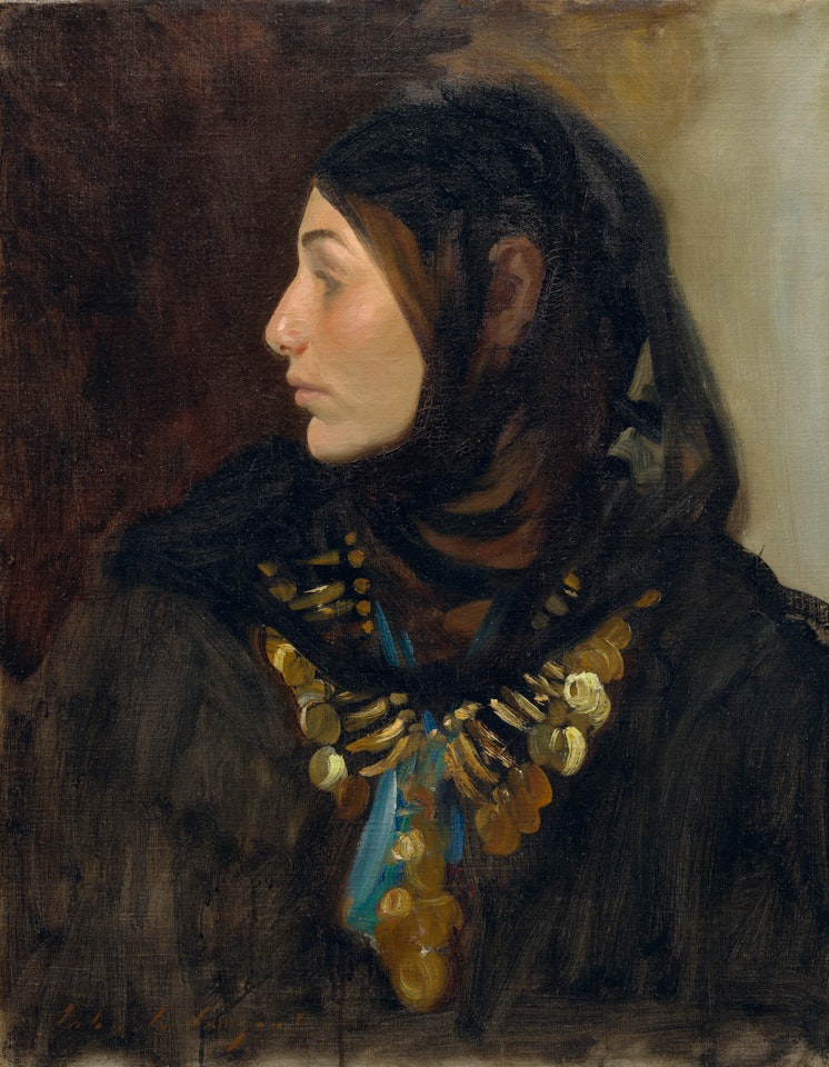 Egyptian Woman (Coin Necklace)  by John Singer Sargent