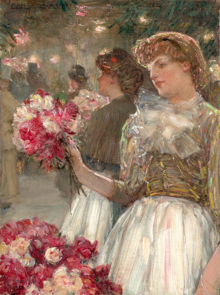 The Peony Girl by Childe Hassam