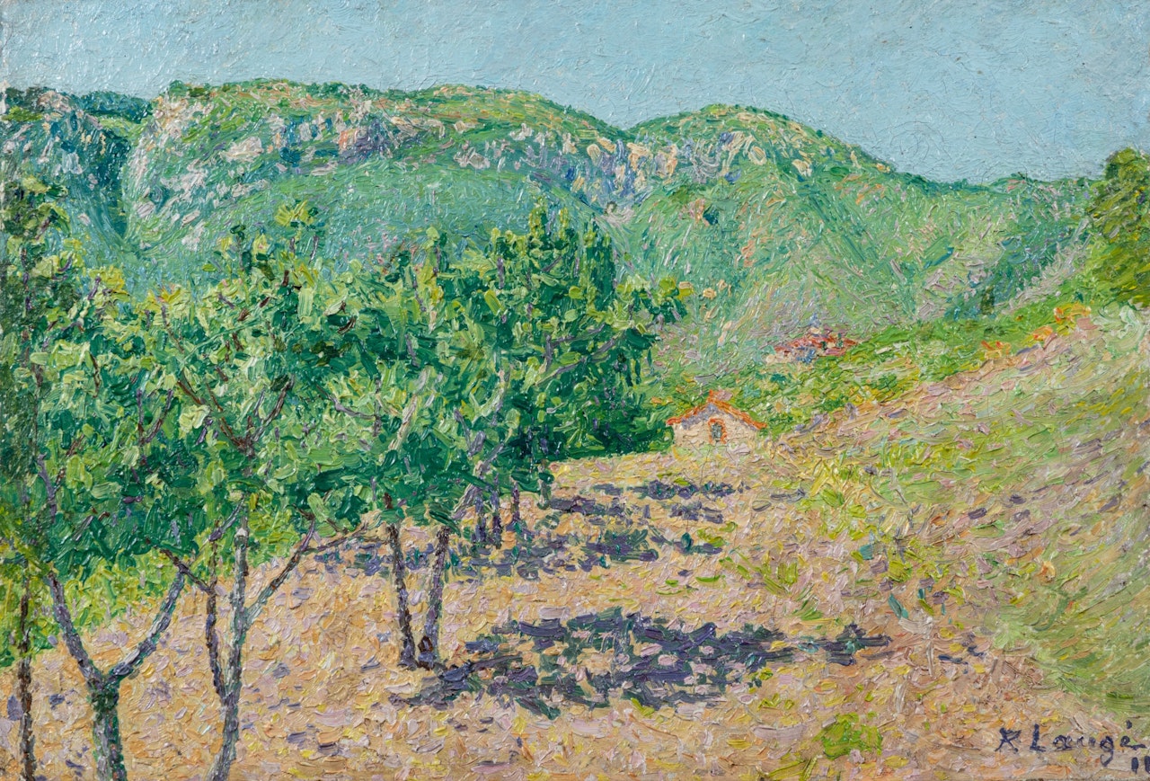 Paysage de printemps by Achille Laugé