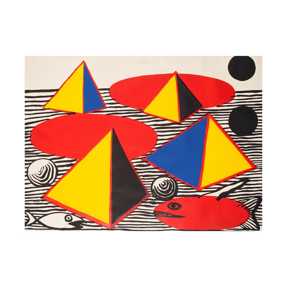 Pyramids and Fish, by Alexander Calder