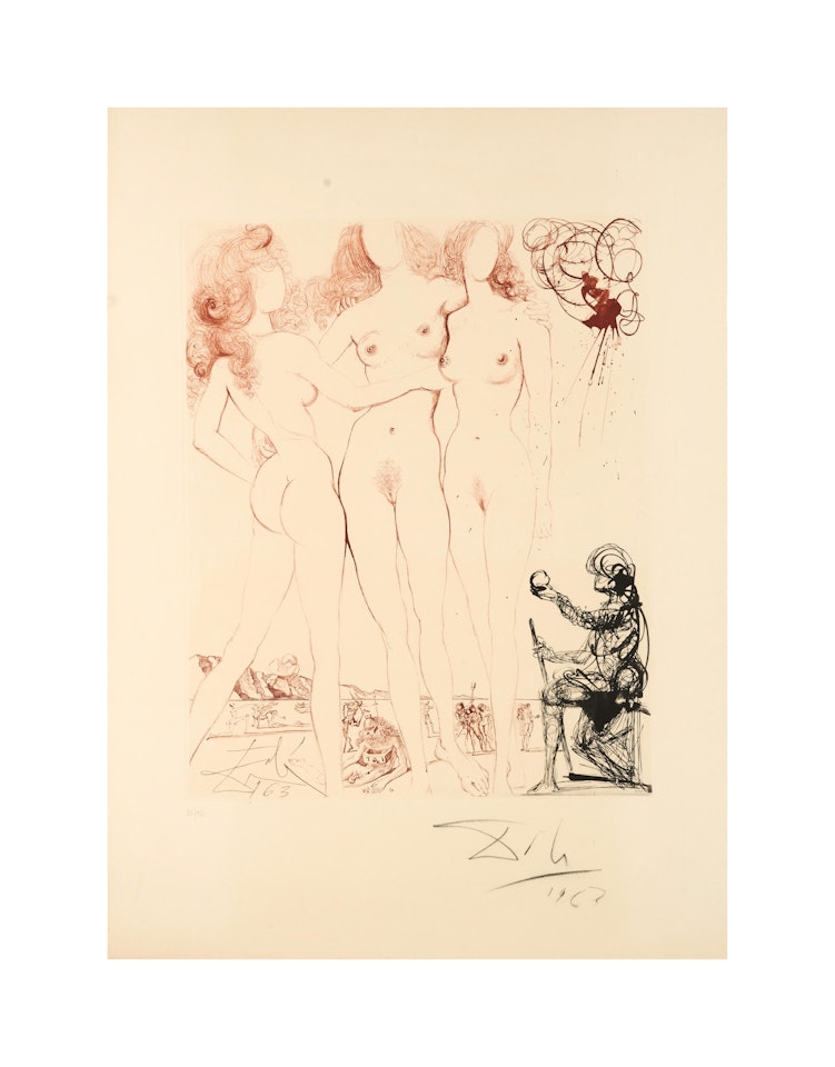 Le jugement de Paris, by Salvador Dali