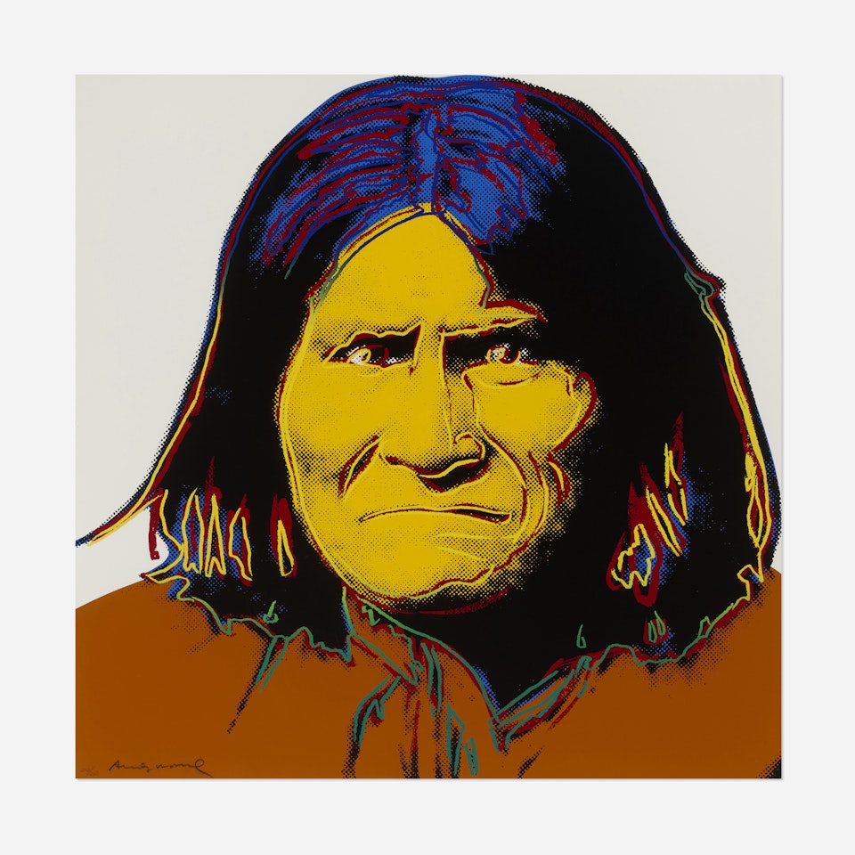 Geronimo (from the Cowboys and Indians series) by Andy Warhol