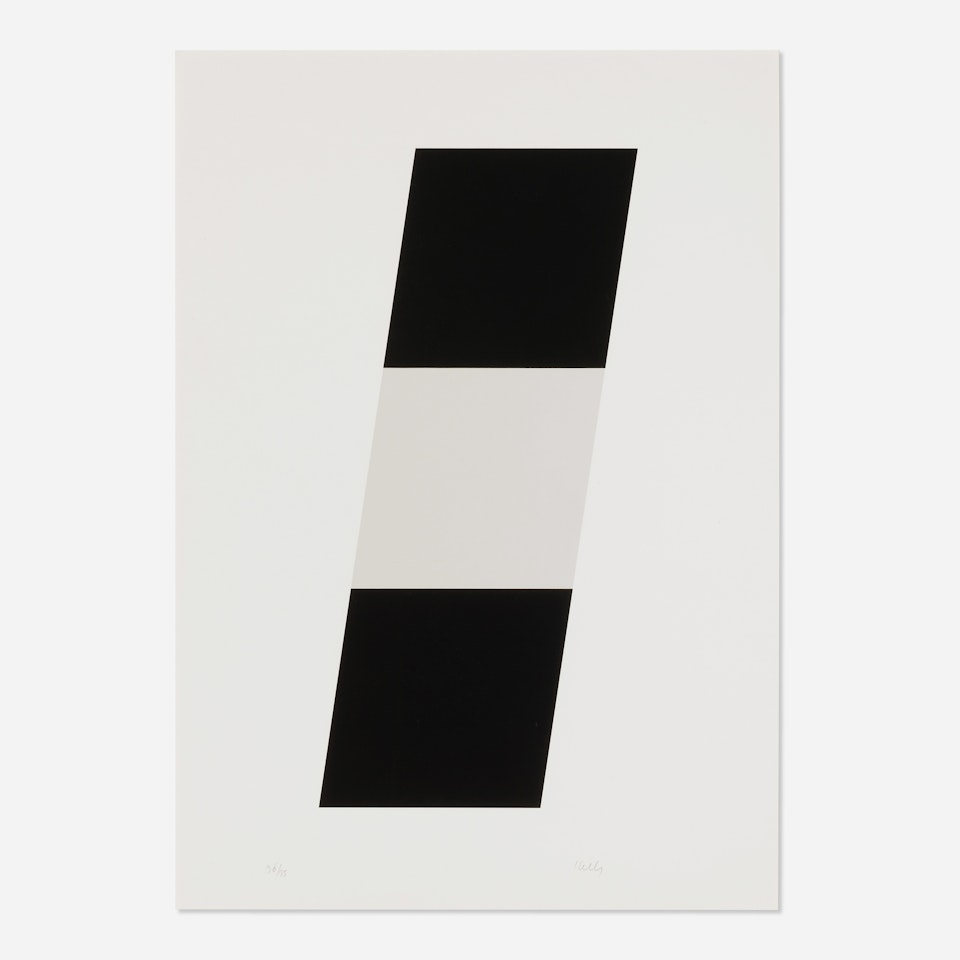 Black/White/Black by Ellsworth Kelly