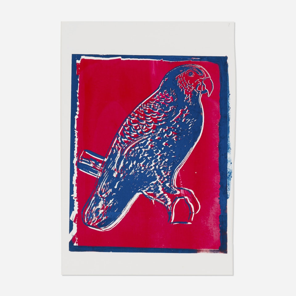 Puerto Rican Parrot (Unique) by Andy Warhol