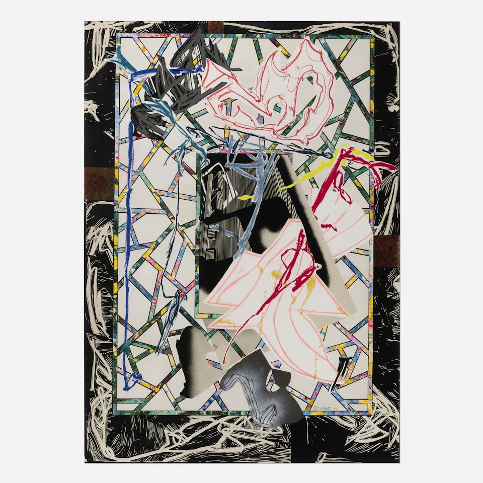 The Counterpane (from the Waves series) by Frank Stella