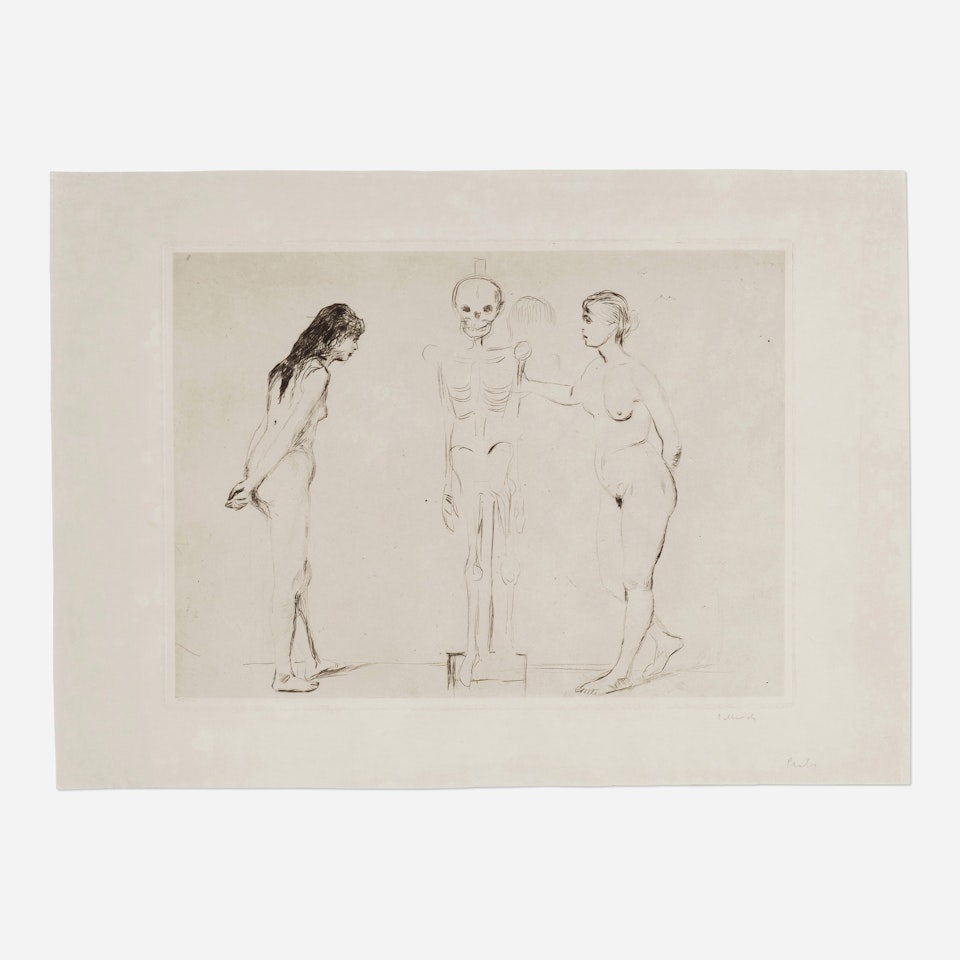 Die Frauen und das Gerippe (The Women and the Skeleton) by Edvard Munch