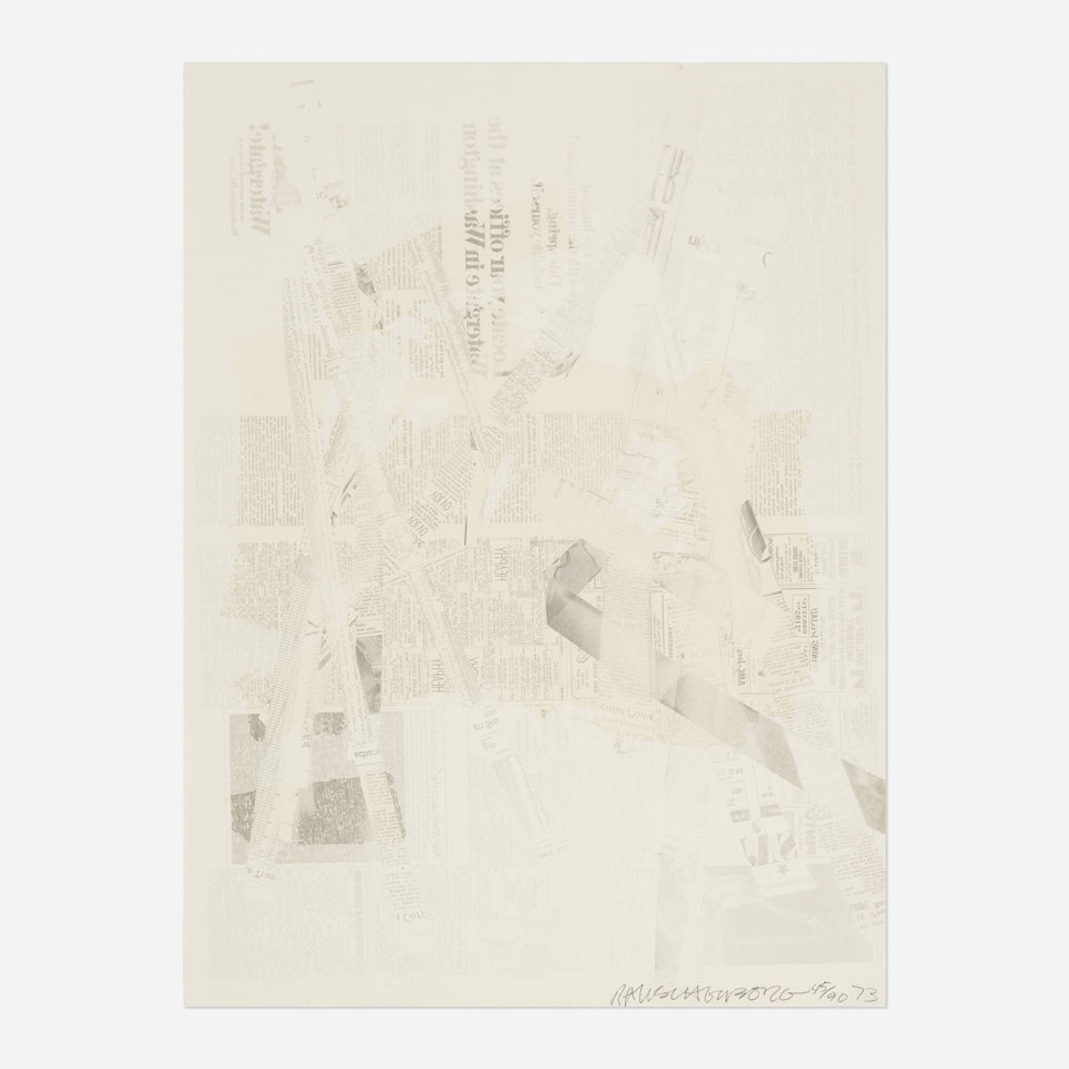 Homage to Picasso (from the Hommage à Picasso portfolio) by Robert Rauschenberg