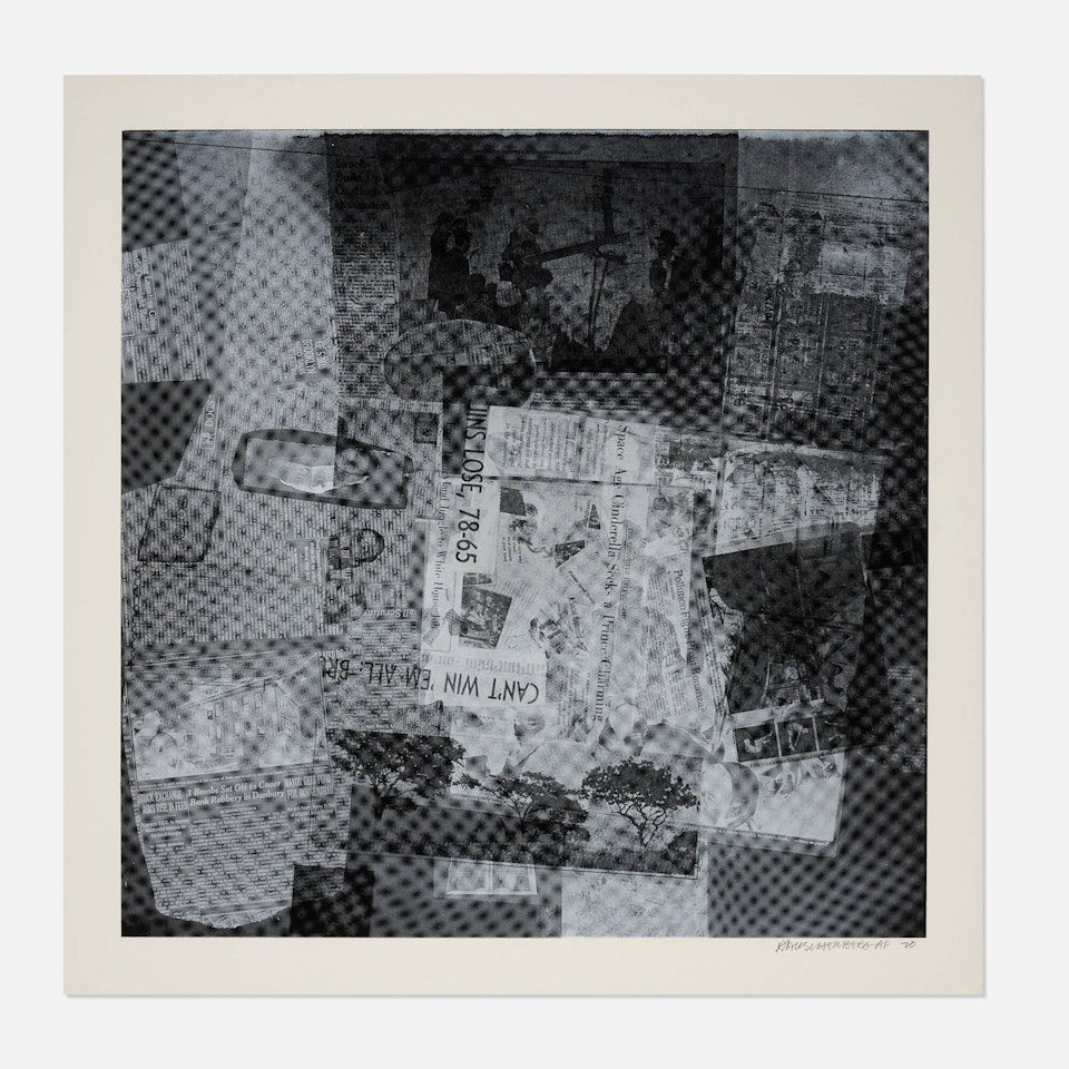 Surface Series 14 (from the Currents series) by Robert Rauschenberg