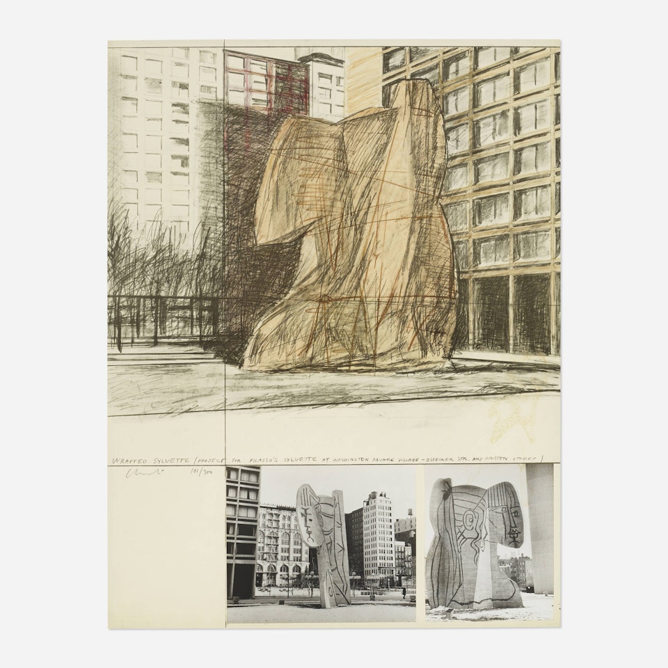 Wrapped Sylvette, Project for Washington Square Village, New York by Christo