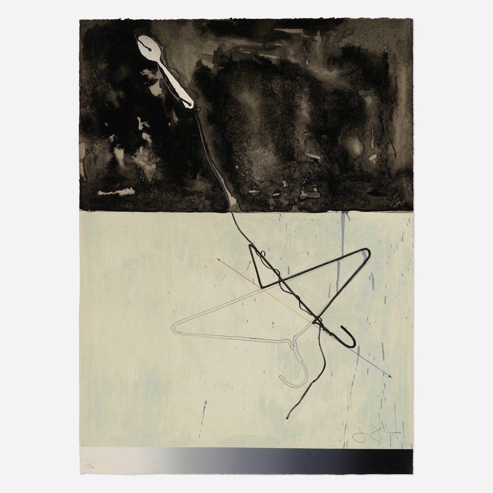 Coathanger and Spoon (from the Fragment - According to What series) by Jasper Johns