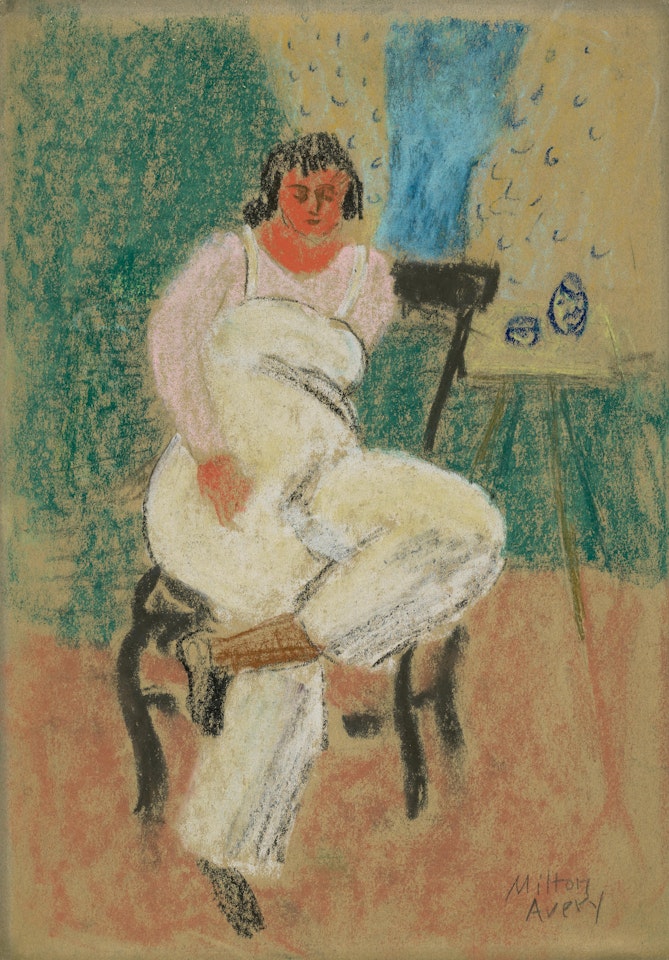 Red Blouse  by Milton Avery
