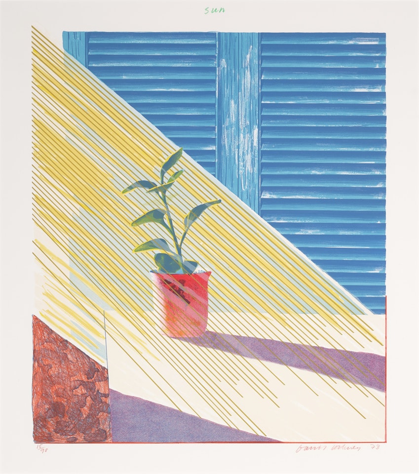 Sun, from The Weather Series (Scottish Arts Council 136; Museum of Contemporary Art, Tokyo 127) by David Hockney