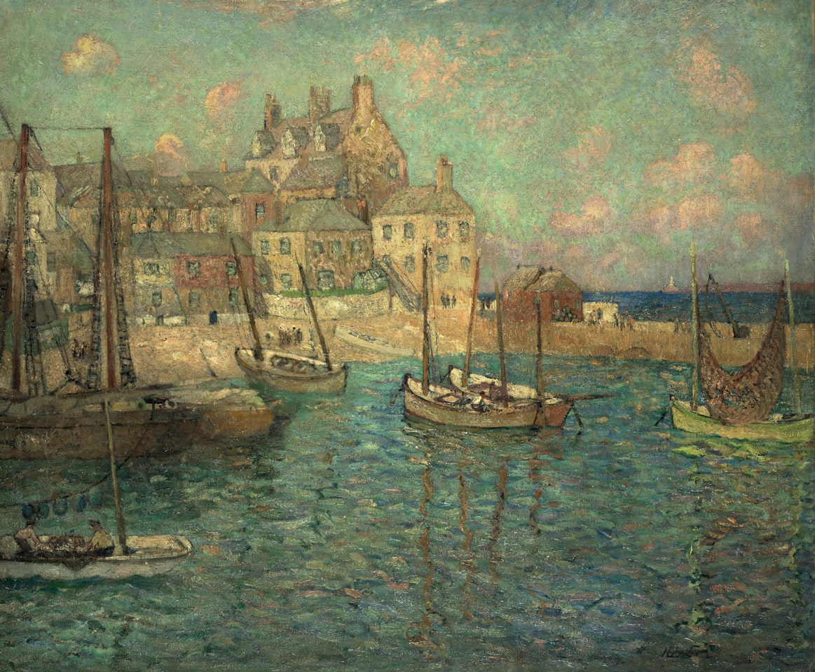 Harbor with Sailboats  by Hayley Lever