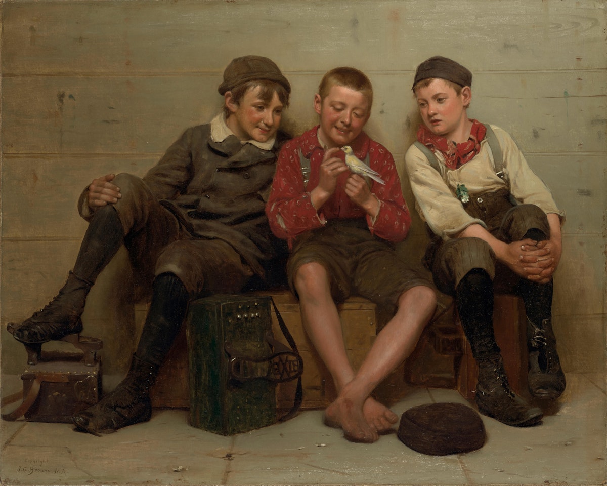 A Great Find  by John George Brown