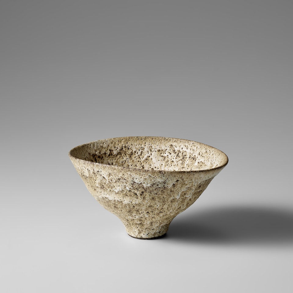 Oval bowl by Lucie Rie