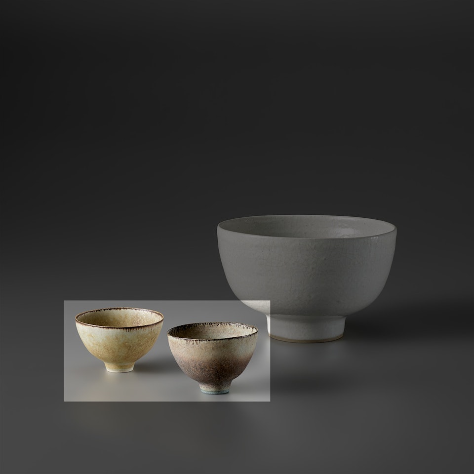 Two miniature bowls by Lucie Rie