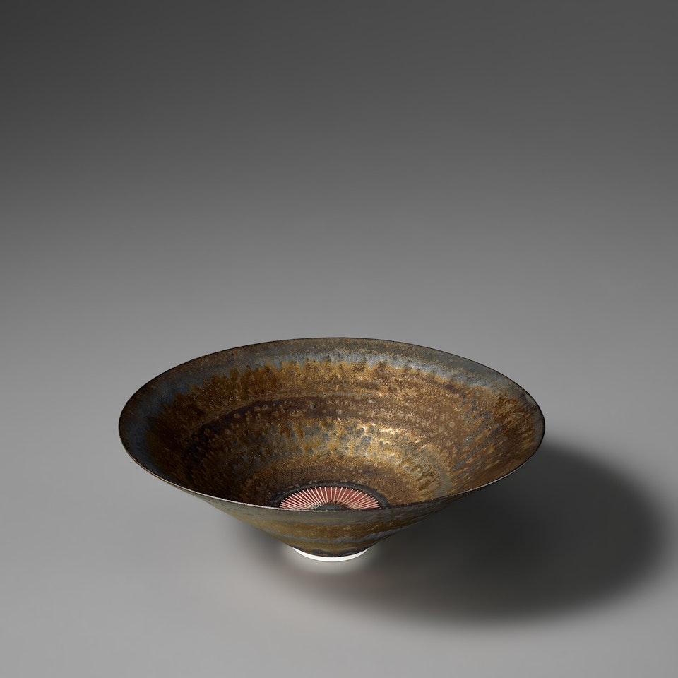 Conical bowl by Lucie Rie