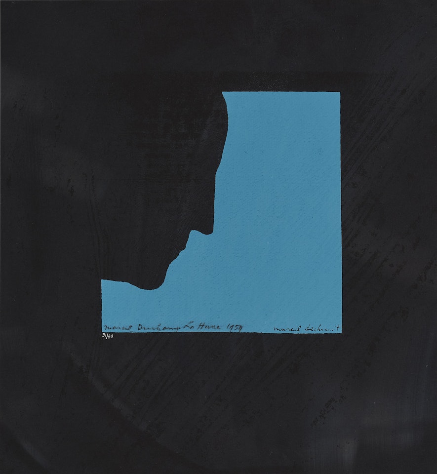 Poster after 'Self-Portrait in Profile' (S. 565) by Marcel Duchamp